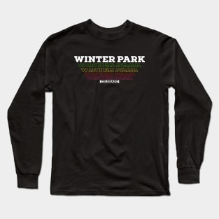 I Love Winter Park Colorado USA Vintage Tshirt Gift Idea Long Sleeve T-Shirt